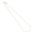 Gold Flat Oval Link Chain Necklace, Sku#LD591c