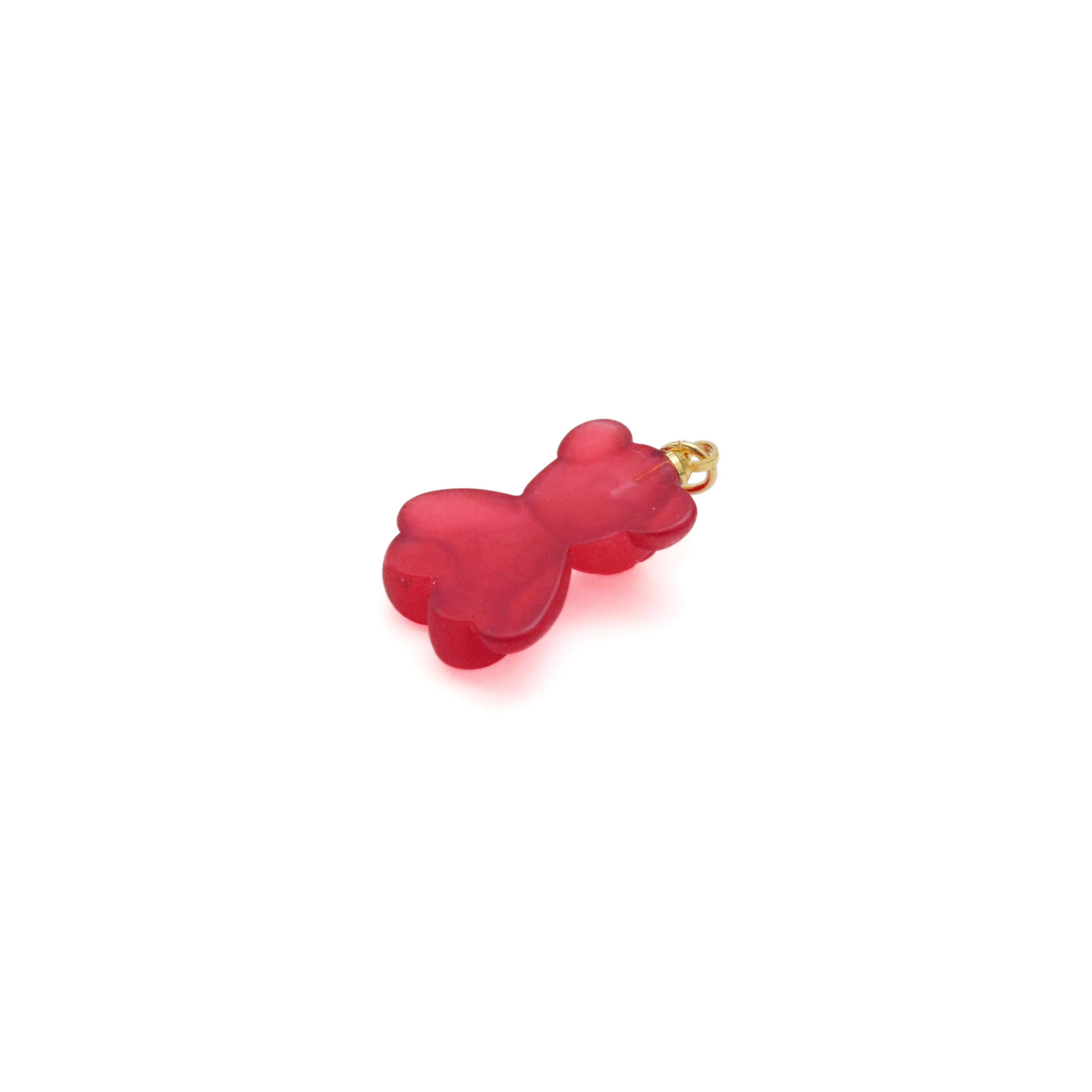 Colorful Teddy Bear Pendant Charm, Sku#FH226