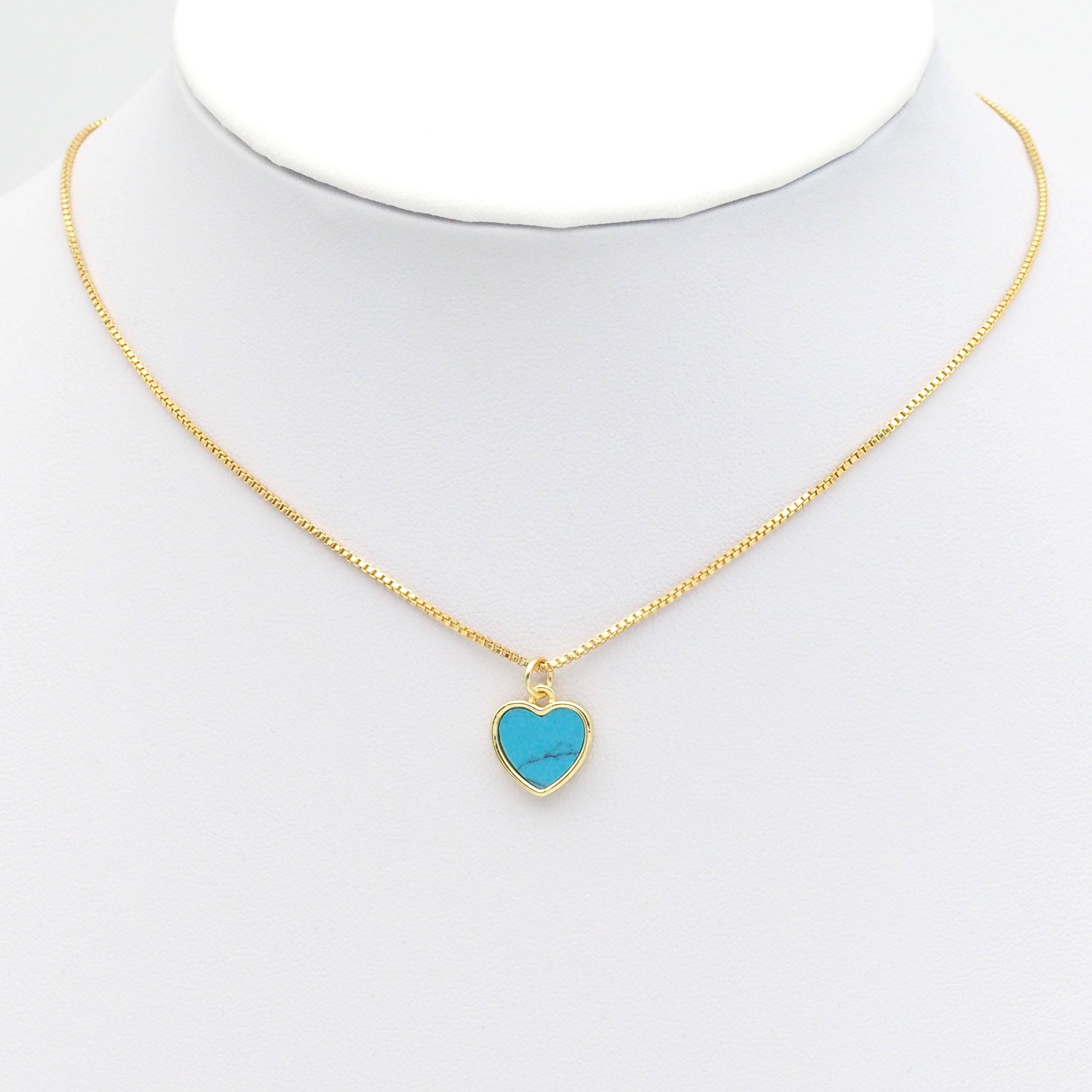 White mother of pearl Red black turquoise green Heart Charm, Sku#LX221
