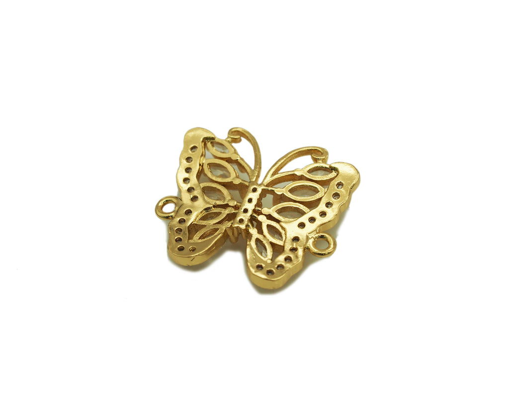 CZ Butterfly Connector, Sku#LX23