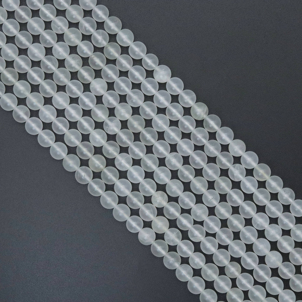 Genuine Round Smooth Quartz Beads, Sku#U2064