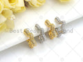 Fully CZ Star Cuff Earrings, Sku#O36