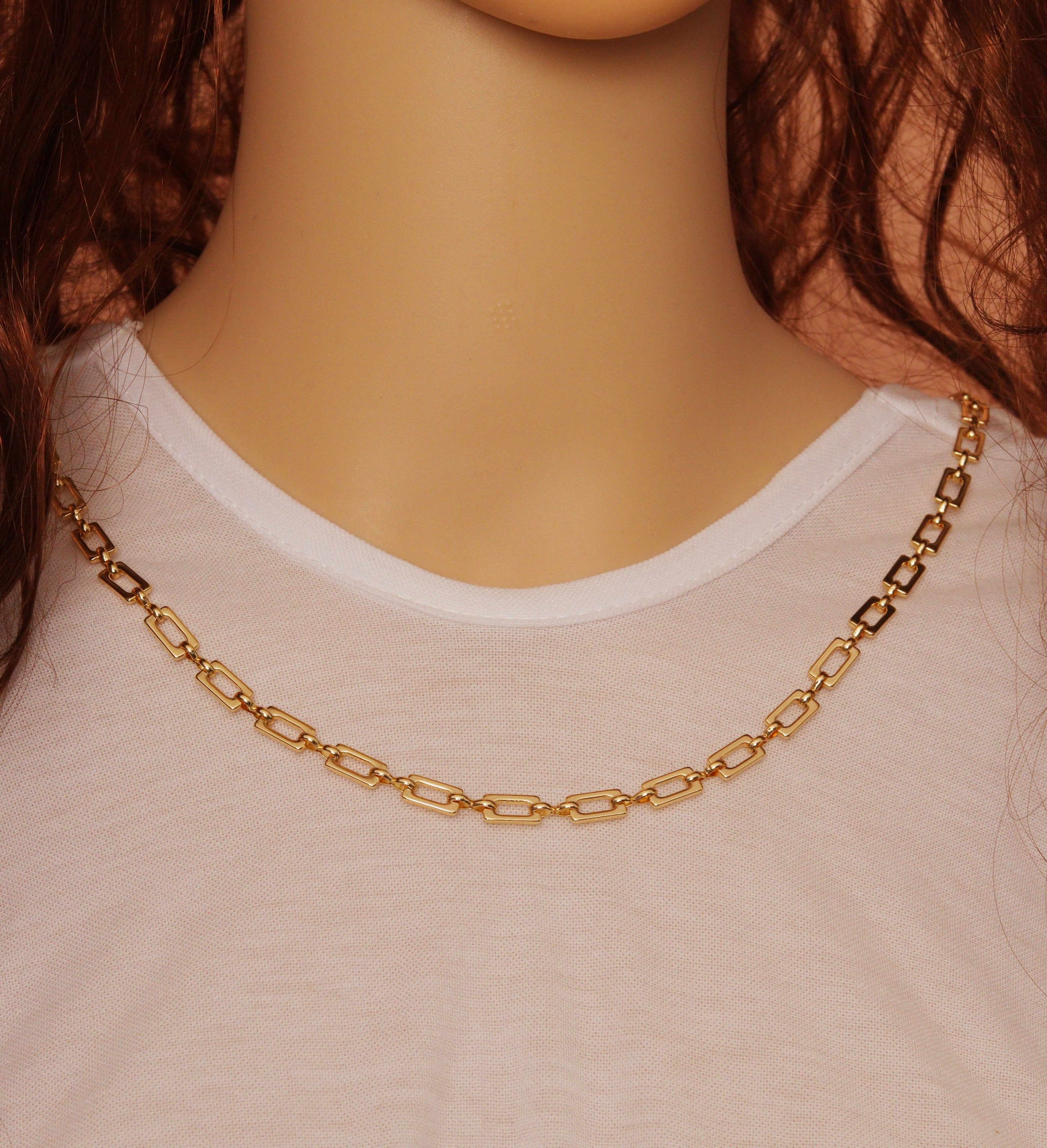 High Quality Rectangle Link Chain by Yard, sku#LS33