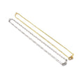CZ U Link Dainty Chain necklace, sku#EF229