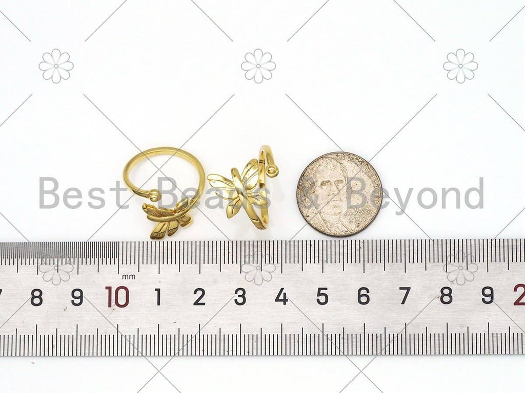 Butterfly Shape Adjustable Ring,Sku#X246