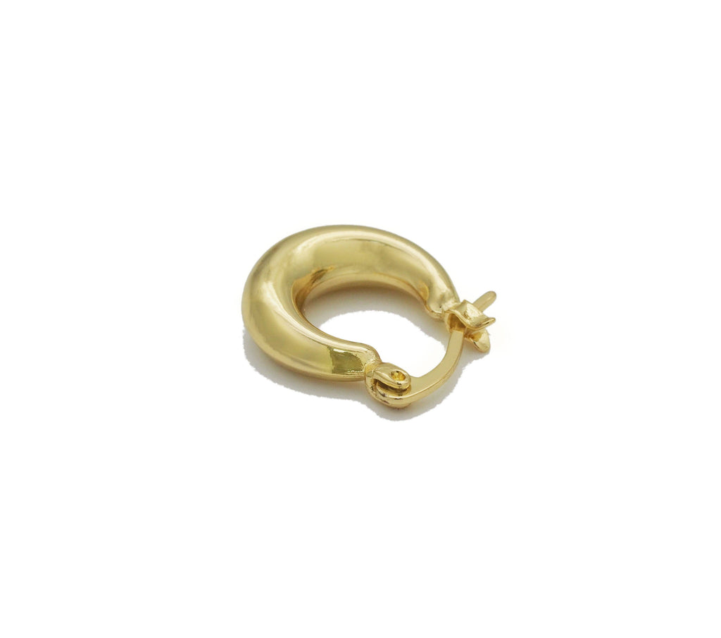 Everyday Gold Hoop Earrings, Sku#J375