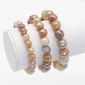 Mystic Rutilated Jade Faceted Stretchy Bracelet, Sku#EF420