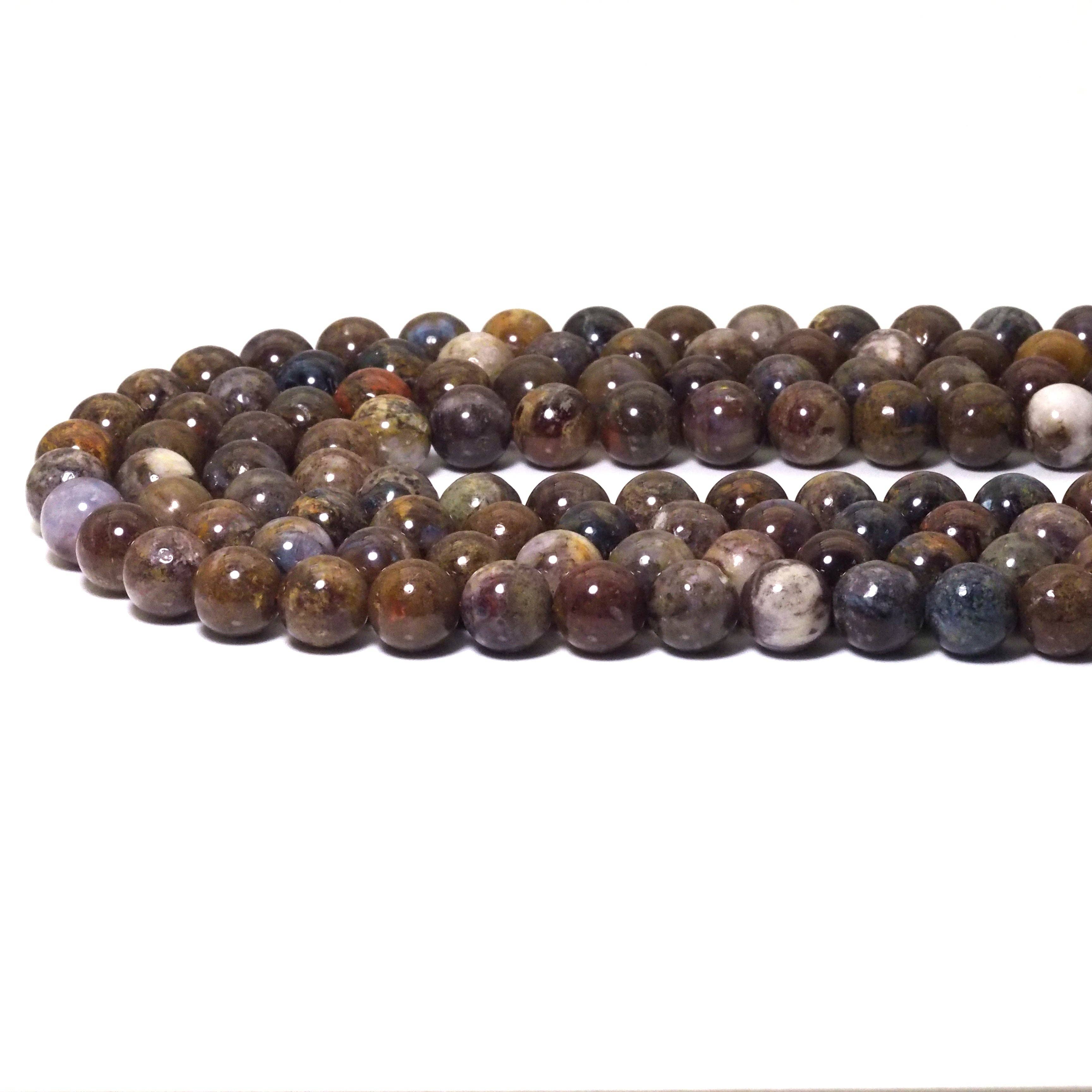 Genuine Petersite Round Smooth Beads, 6mm/8mm/10mm, Sku#U1576