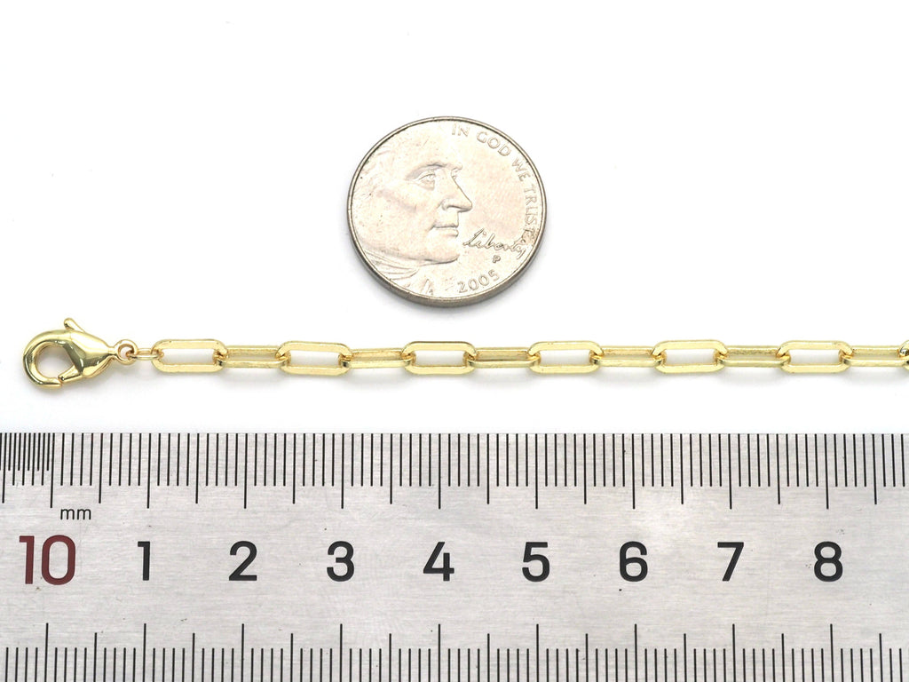 Small Link Paperclip Necklace Bracelet, sku#EF222