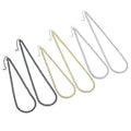 CZ Rectangle Chain Necklace, Sku#EF600
