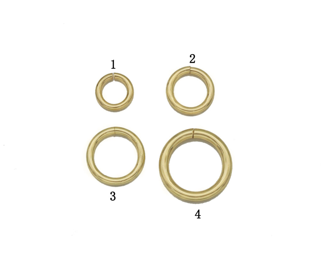 Gold/Silver Thick Jump Ring, Chain Link, Sku#LX135