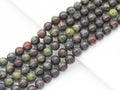Genuine Dragon Blood Stone Round Smooth Beads, Sku#1426