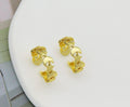 Plain Gold Star Moon Ring, Sku#LD294