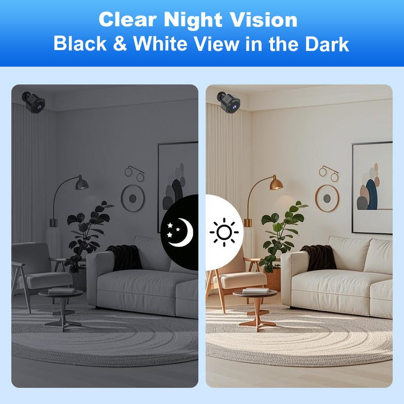 [Flycloud] F0 Mini Wifi Home Security Camera Mini Camera – 1080P, Night Vision, App Alerts for Baby & Pet