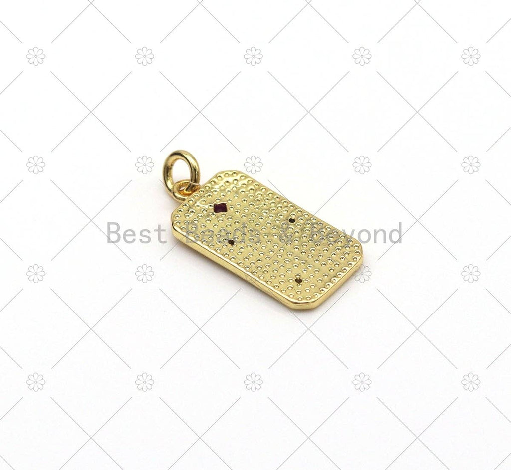 CZ Rose Flower Charm, Sku#LK536
