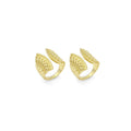 Gold CZ Fan Shape Adjustable Ring, Sku#Y816