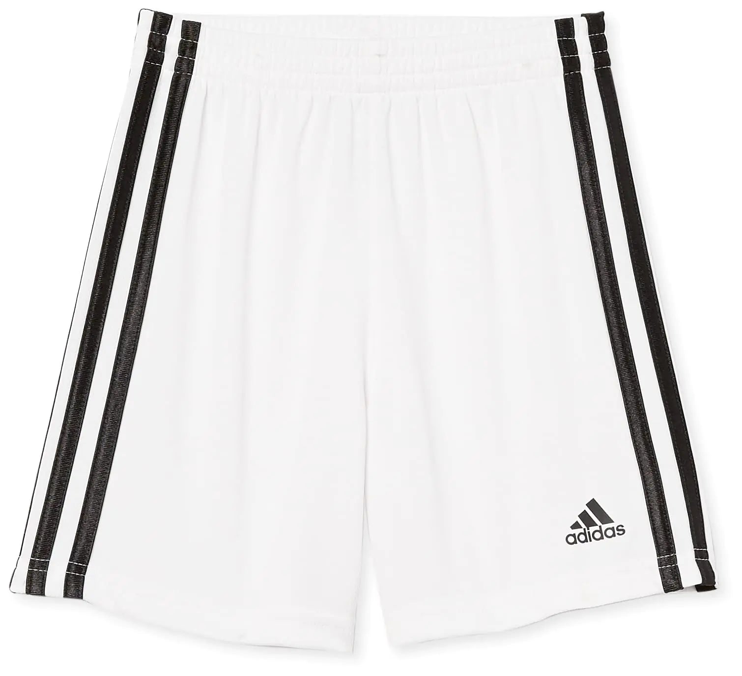 adidas boys Classic 3-stripes Shorts 7 White - # BOAA13610002