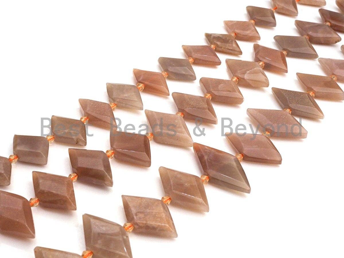 High Quality Natural Peach Moonstone Horse Eye Shape Beads, Natural Moonstone beads, 16x30mm, sku#U671