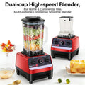Powerful Professional Smoothie Blender - 1500W Commercial Blender with 6 Blades, 2L Bpa-Free Jar, 15 Adjustable Speeds 50000/Min, Perfect for Juicing, Crushed Ice, Milkshake & More, Ideal for Home and Café Use Juicermachine, Food Processor.