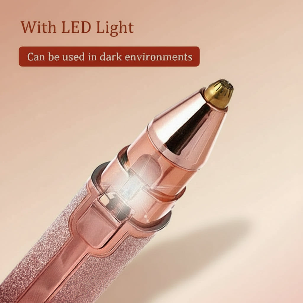 2 in 1 Rechargeable Epilator Electric Eyebrow Trimmer Female Body Facial Lipstick Shape Hair Removal Mini Painless Razor Shaver