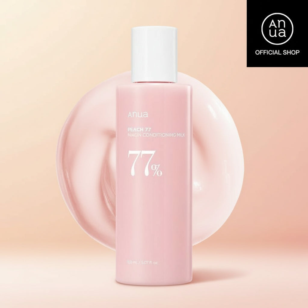 Anua Peach 77 Niacin Conditioning Milk 5.07 Fl. Oz. (150Ml)｜Korean Skin Care, Moisturizer, Skincare Comfort, Hydrating, Niacinamide, Brightening