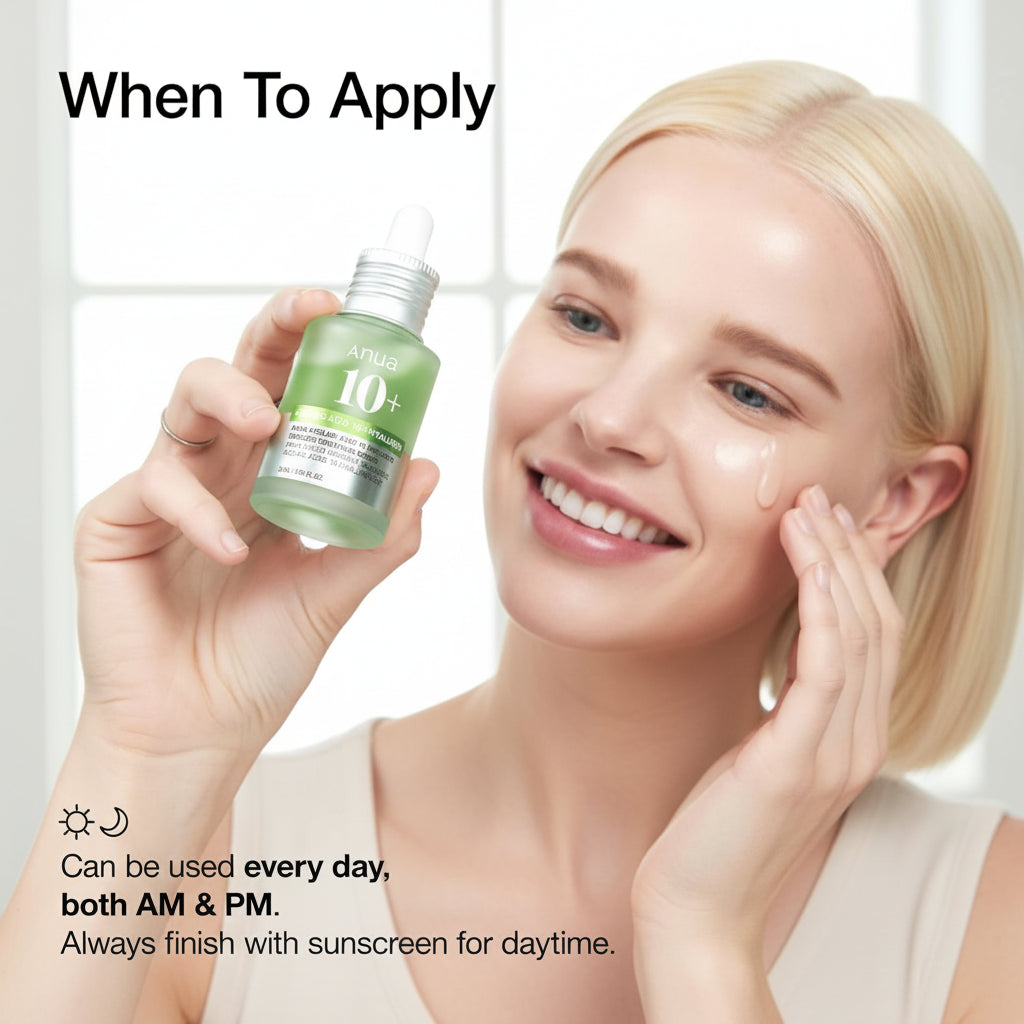 Anua soothing Azelaic Acid 10% Serum with Hyaluronic Acid & Niacinamide for Sensitive Skin - Korean Skincare for Breakouts & Redness Relief (30ml)