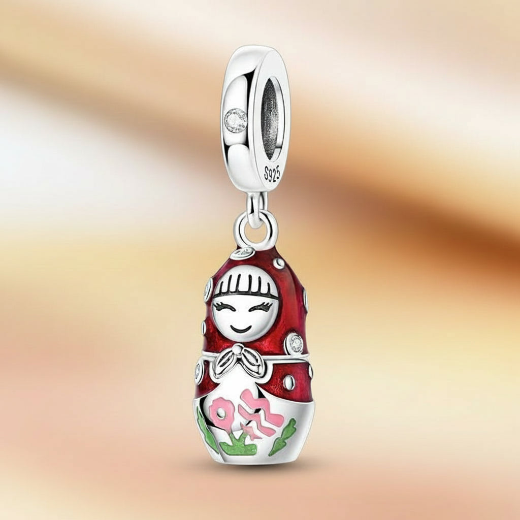 (50-113)MULA S925 Sterling Silver Pendant and Beads , Suitable for Pandora Bracelets and Necklaces, Ideal for Anniversary Gifts, Christmas, Birthday Presents, and Suitable for All Women.