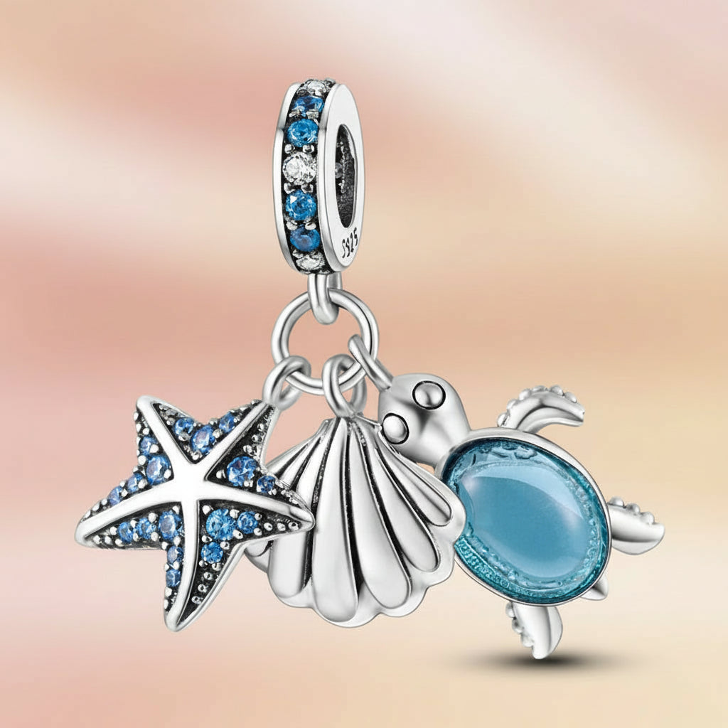 (50-113)MULA S925 Sterling Silver Pendant and Beads , Suitable for Pandora Bracelets and Necklaces, Ideal for Anniversary Gifts, Christmas, Birthday Presents, and Suitable for All Women.