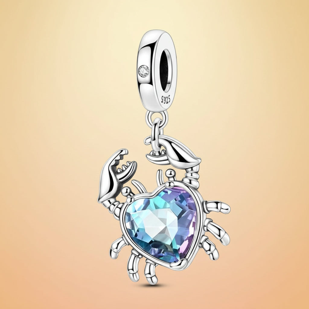 (50-113)MULA S925 Sterling Silver Pendant and Beads , Suitable for Pandora Bracelets and Necklaces, Ideal for Anniversary Gifts, Christmas, Birthday Presents, and Suitable for All Women.