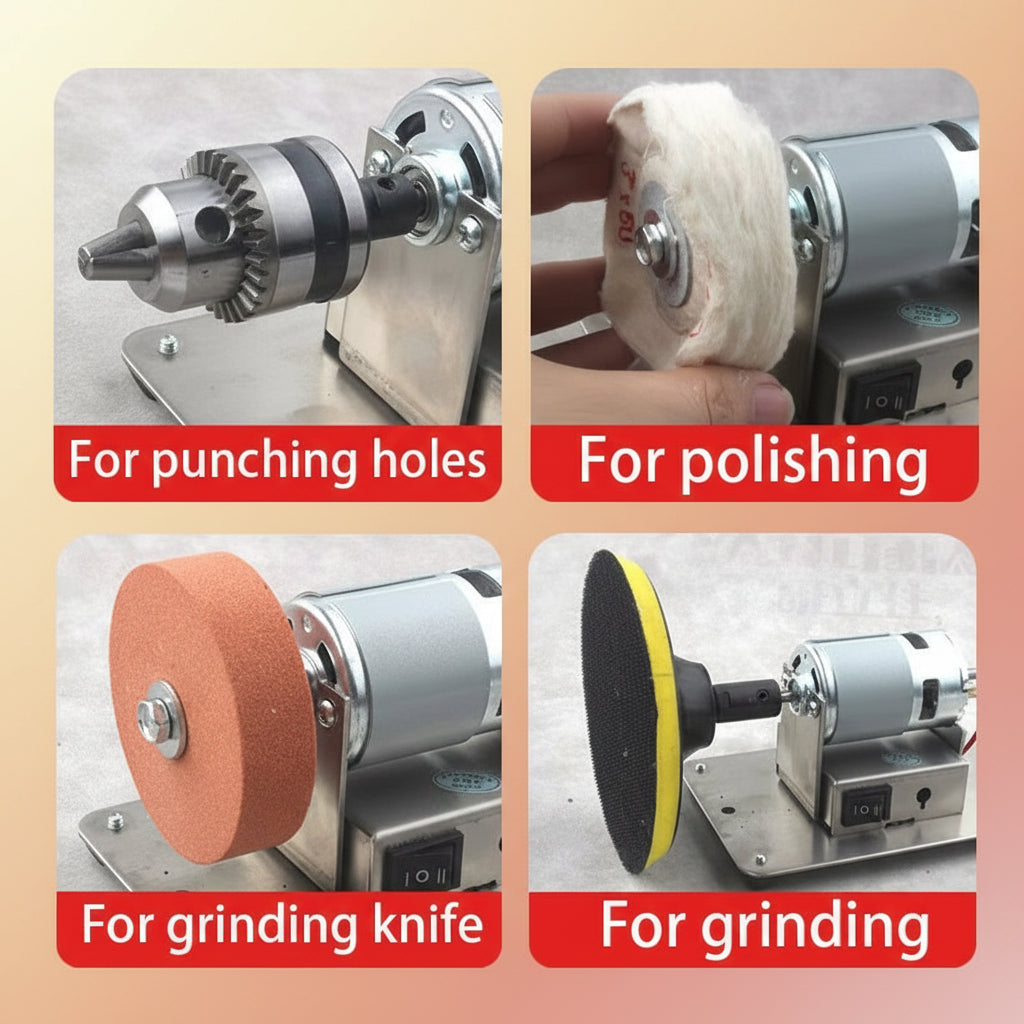 100W Double Grinder Machine Artifact Table Grinder Motor Micro Coarse and Fine Polishing Electric Grinding Wheel Grindig Stone