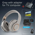 15 Hours Play Wireless Headset Bluetooth Television Headphone with Mic,Bluetooth Adapter Built-In Battery,For TV Computer