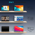 16.2'' Portable Monitor FHD 1200P USB-C/HDMI with Retractable Stand & Speakers, Ultra-Slim Computer Display HDR Eye Care Laptop Screen Plug-Play, External Monitor for MAC PC Phone PS4 Xbox