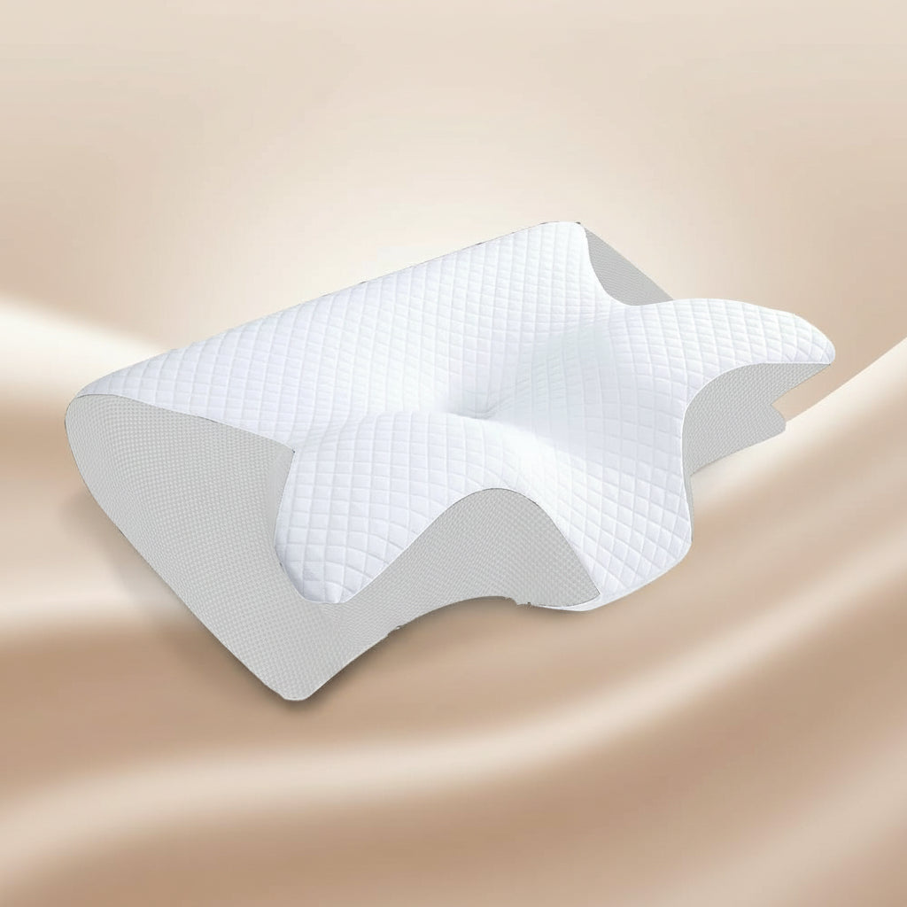 1Pc Memory Foam Cervical Pillow, 2 in 1 Ergonomic Contour Orthopedic Pillow for Neck Pain, Contoured Support Pillows,Neck Pillow