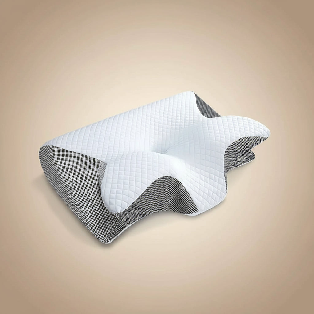 1Pc Memory Foam Cervical Pillow, 2 in 1 Ergonomic Contour Orthopedic Pillow for Neck Pain, Contoured Support Pillows,Neck Pillow