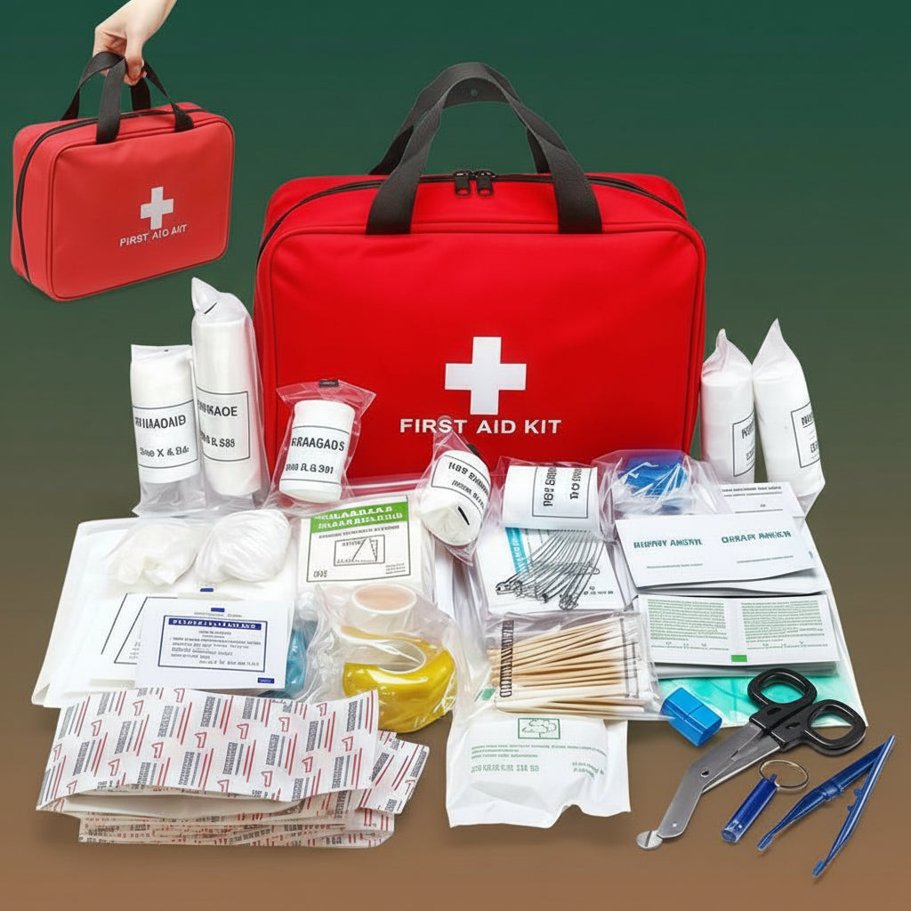330 Piece First Aid Kit, Premium Waterproof Compact Trauma Medical Kits for Any Emergencies, Ideal for Home, Office, Car, Travel, Outdoor, Camping, Hiking, Boating