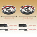 47-51In Dynamic White Yellow Carbon Fiber LED Spoiler Light Car Trunk Spoiler Roof Lip Kit Car Rear Spoiler Light Strip 12V