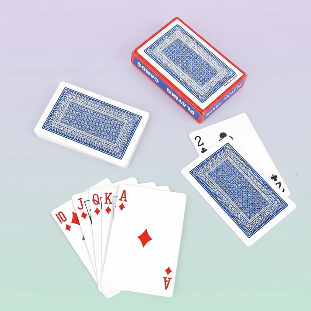 54 Pieces/Set 56X86Mm Game Red Blue Color Poker Games Card Sets Poker Magic Sets Board Games Gifts Children'S Toys