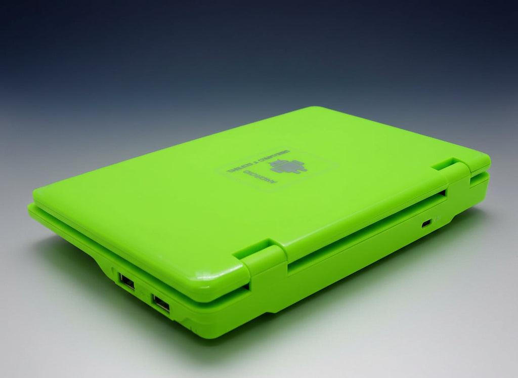 7" Inch Portable Kids Laptop Computer Powered by Linux-Android 12 Operating System- Green