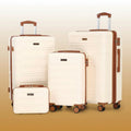 AAIVV 4Pcs Luggage Sets with TSA Locks-Suitcasefor Travel, Hardshell Luggage TSA Lock Spinnerwheels Hardshell Lightweight.