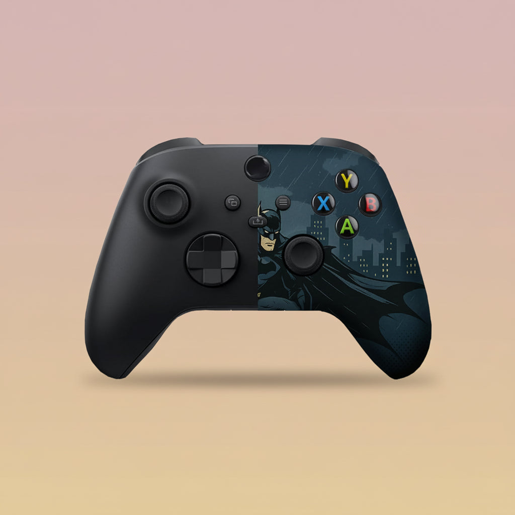 Battman Gottham Guarrdian Custom X-Box Controller Wireless Compatible with X-Box One/Series X/S Customized in USA with Permanent HYDRO-DIP Printing (NOT JUST a SKIN) (MODDED)