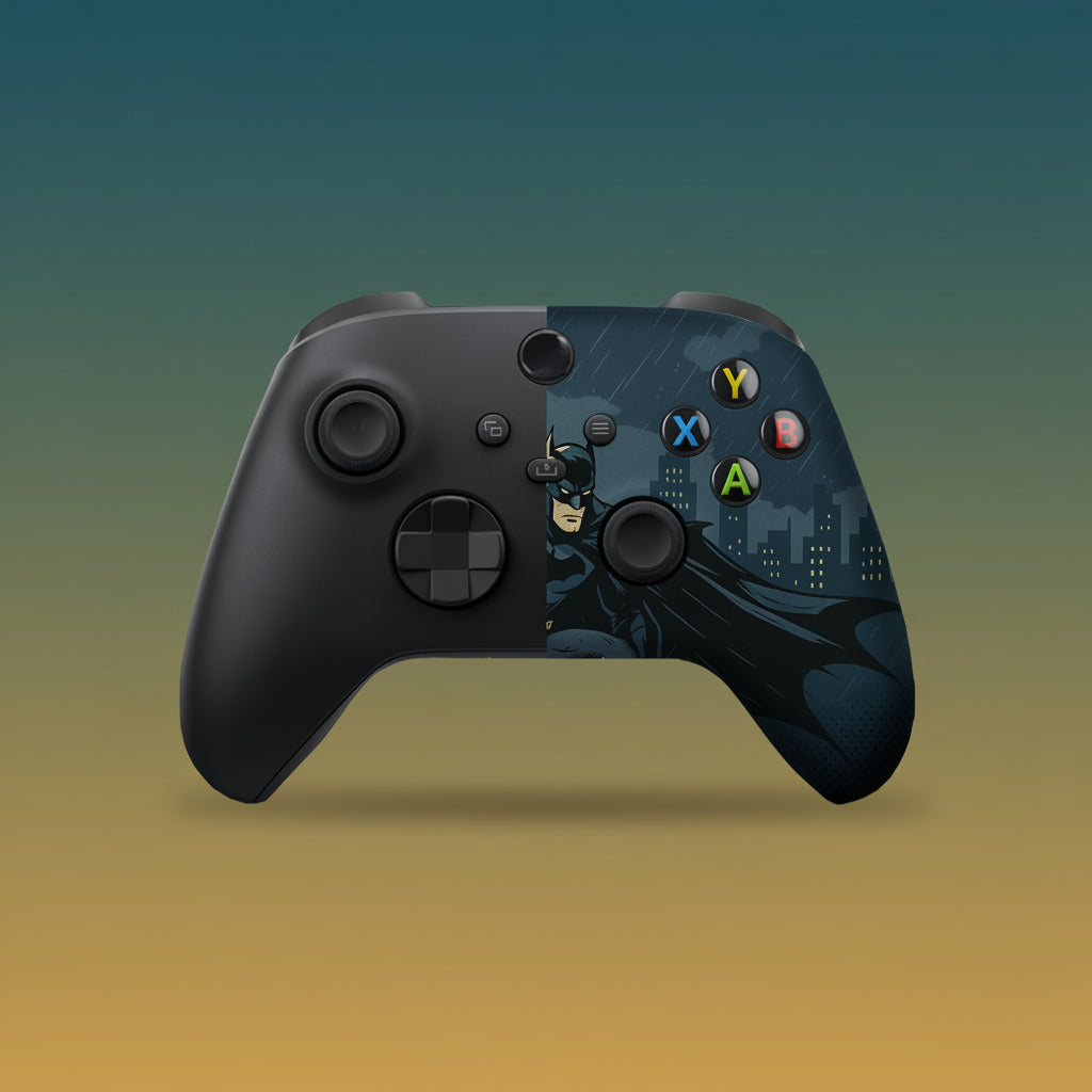 Battman Gottham Guarrdian Custom X-Box Controller Wireless Compatible with X-Box One/Series X/S Customized in USA with Permanent HYDRO-DIP Printing (NOT JUST a SKIN) (MODDED)