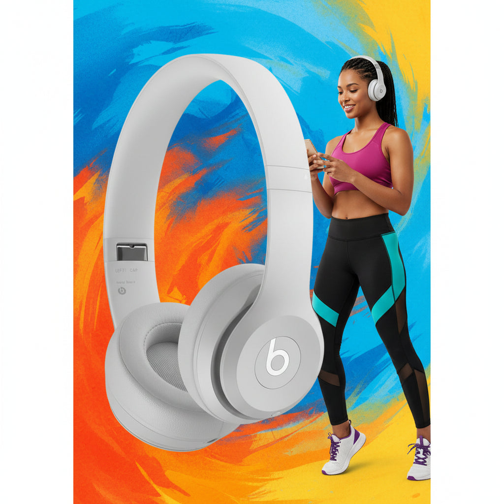 Beats Solo4 Wireless Headphones - On-Ear Wireless Headphones - Drenched Gray