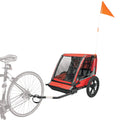 Allen Sports Hi-Viz 2-Child Bicycle Trailer Model ET2-R Red - # BAGEG11010017