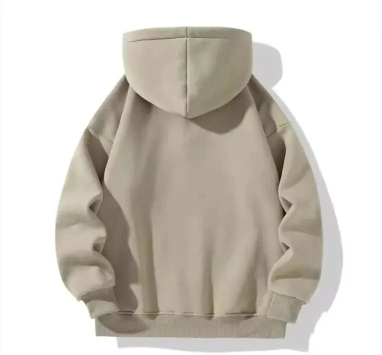 Autumn And Winter Men's Zipper Hoodie Loose Sports Sweater - # BOAA13110003