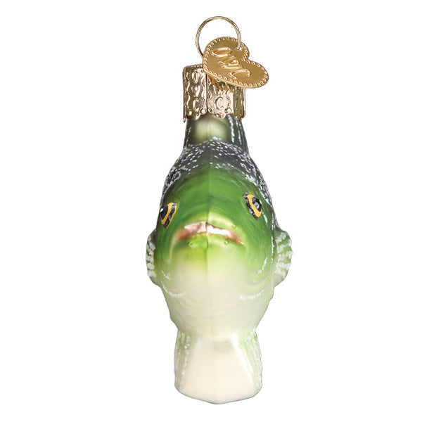 Crappie Fish Glass Ornament