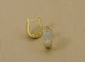 CZ Latch Back Thick Arrow Earrings,Sku#Y610