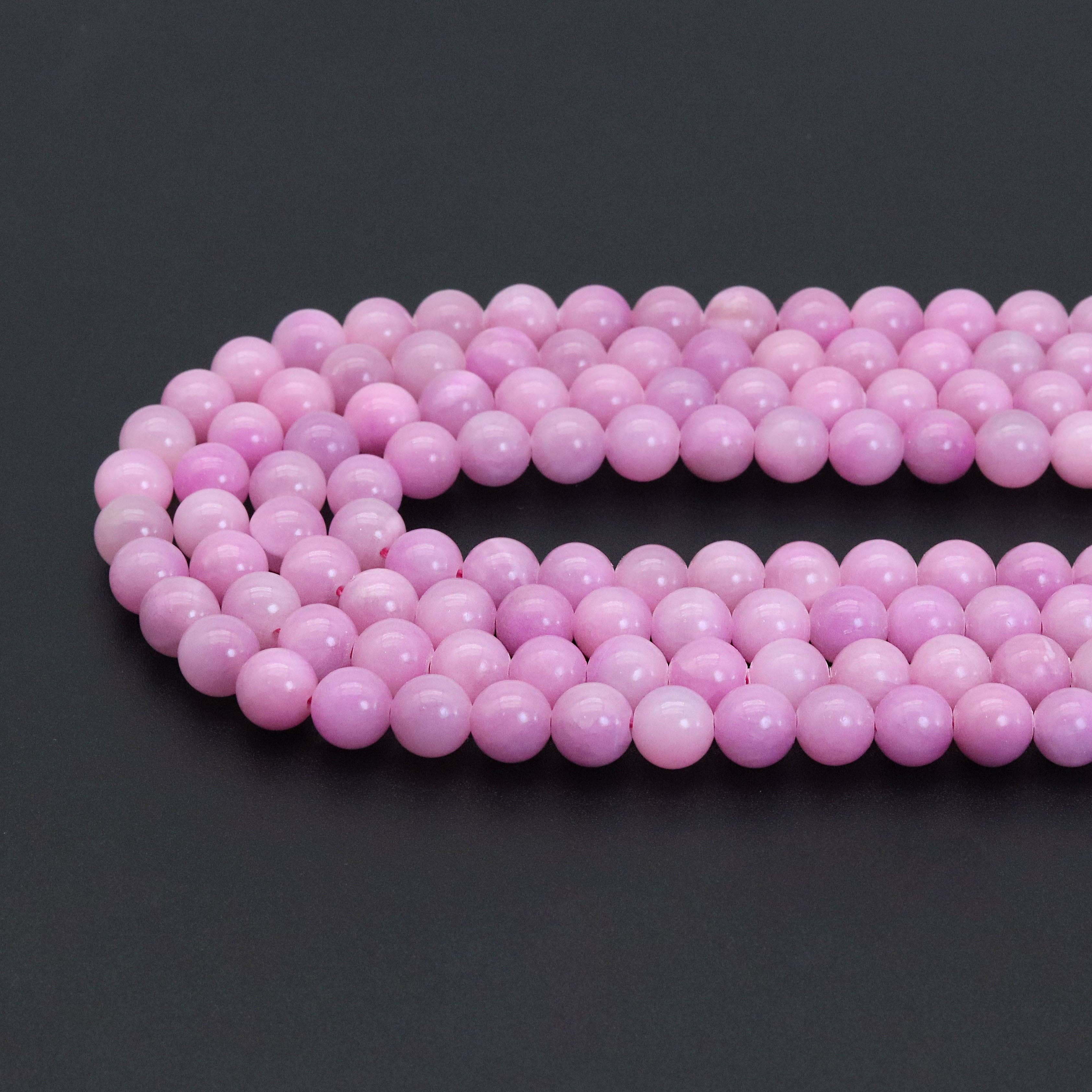 Kunzite Jade Round Smooth Beads, 15inch full strands, Sku#U1852