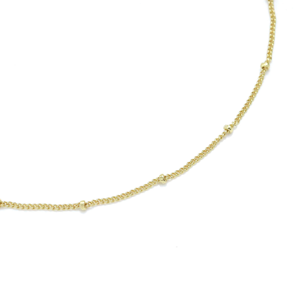 Gold Silver Danity Ball Chain Adjustable Necklace, Sku#LX595