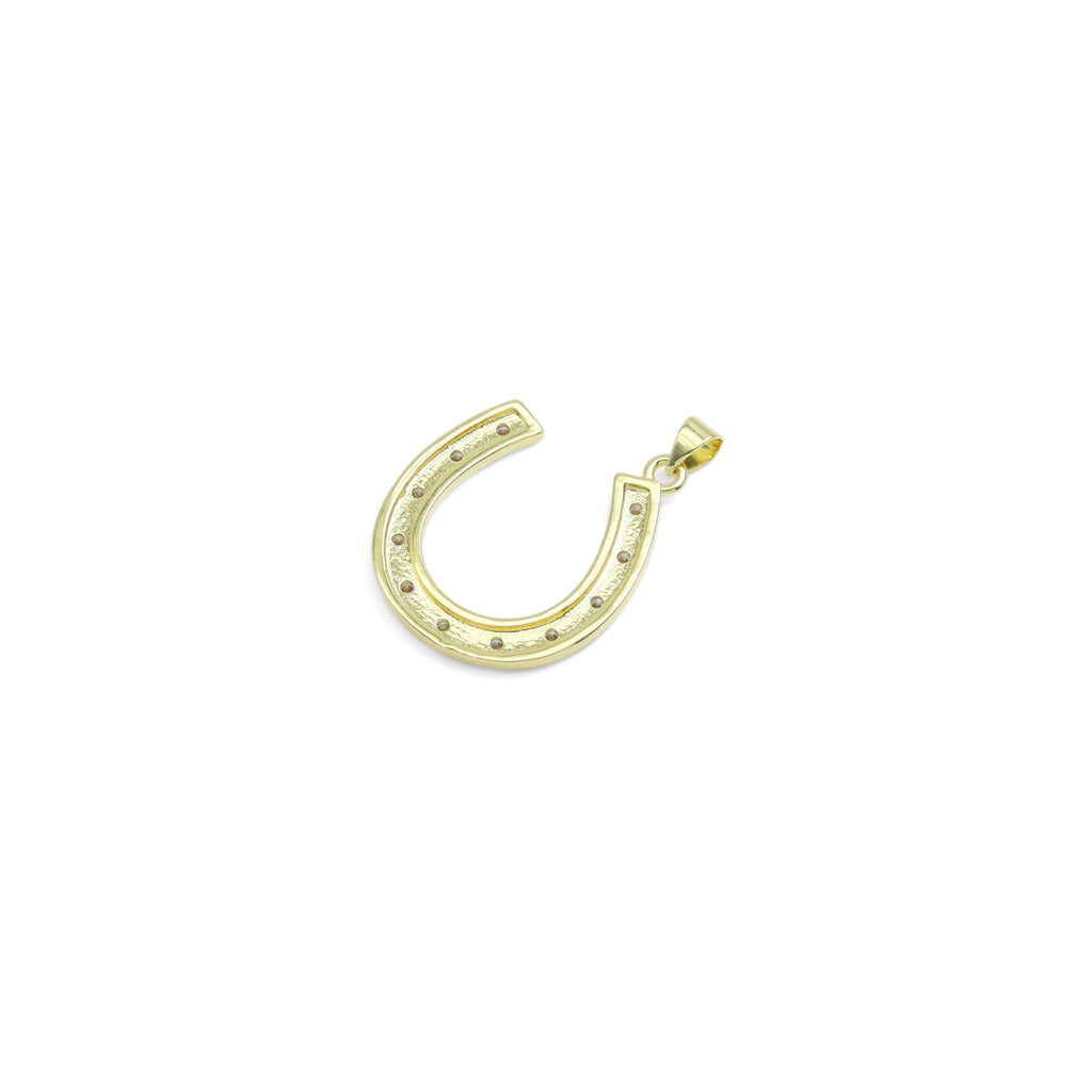 CZ Large Horseshoe U Shape Charm, Sku#LK910