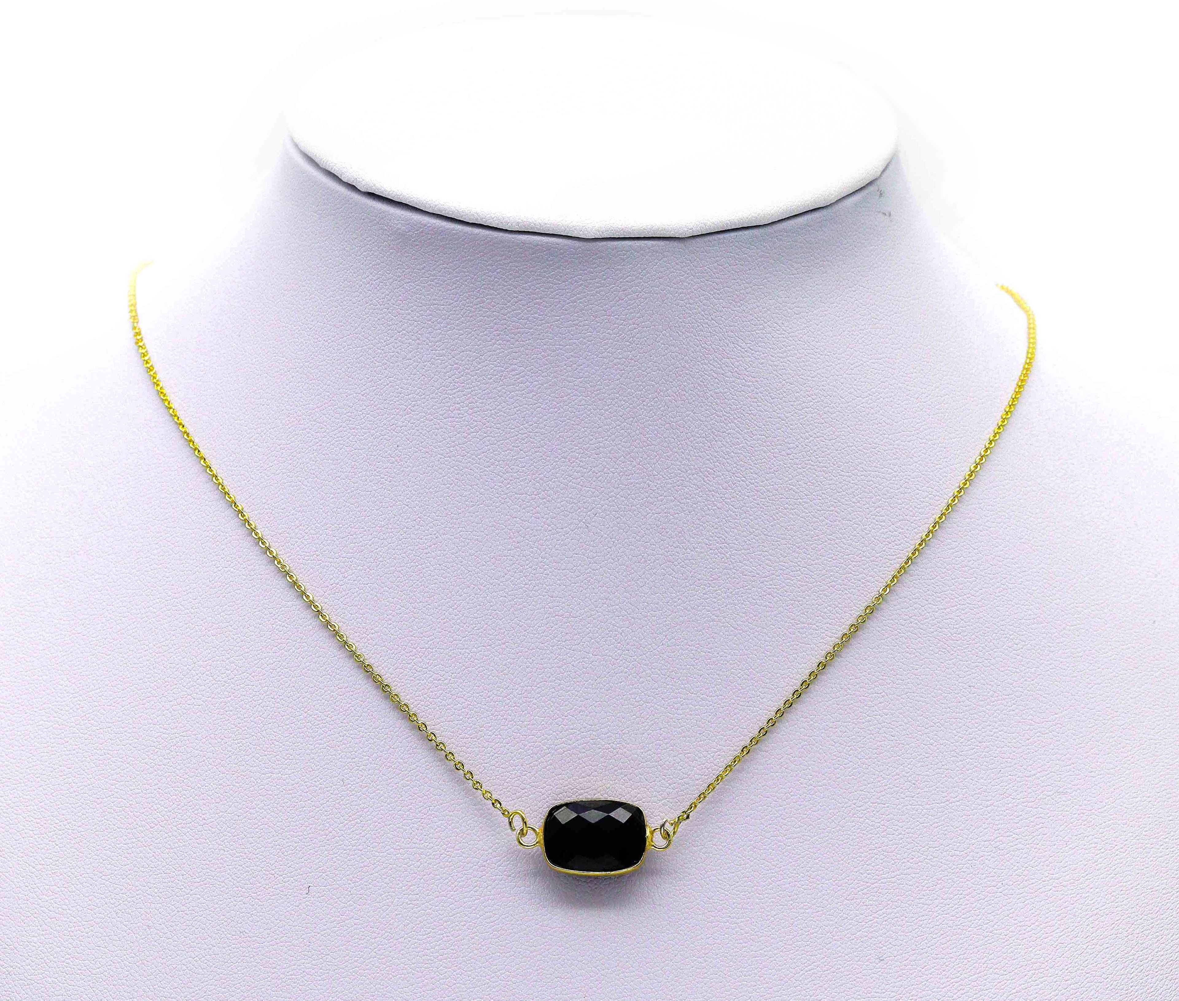 Gold Rectangle Gemstone Charm, Sku#LY22C